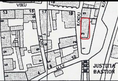Narva Johans hus karta